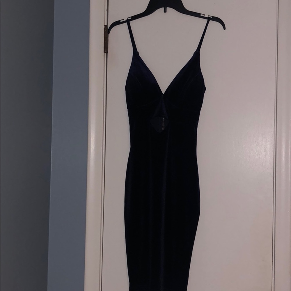 Navy Midi Bodycon Dress